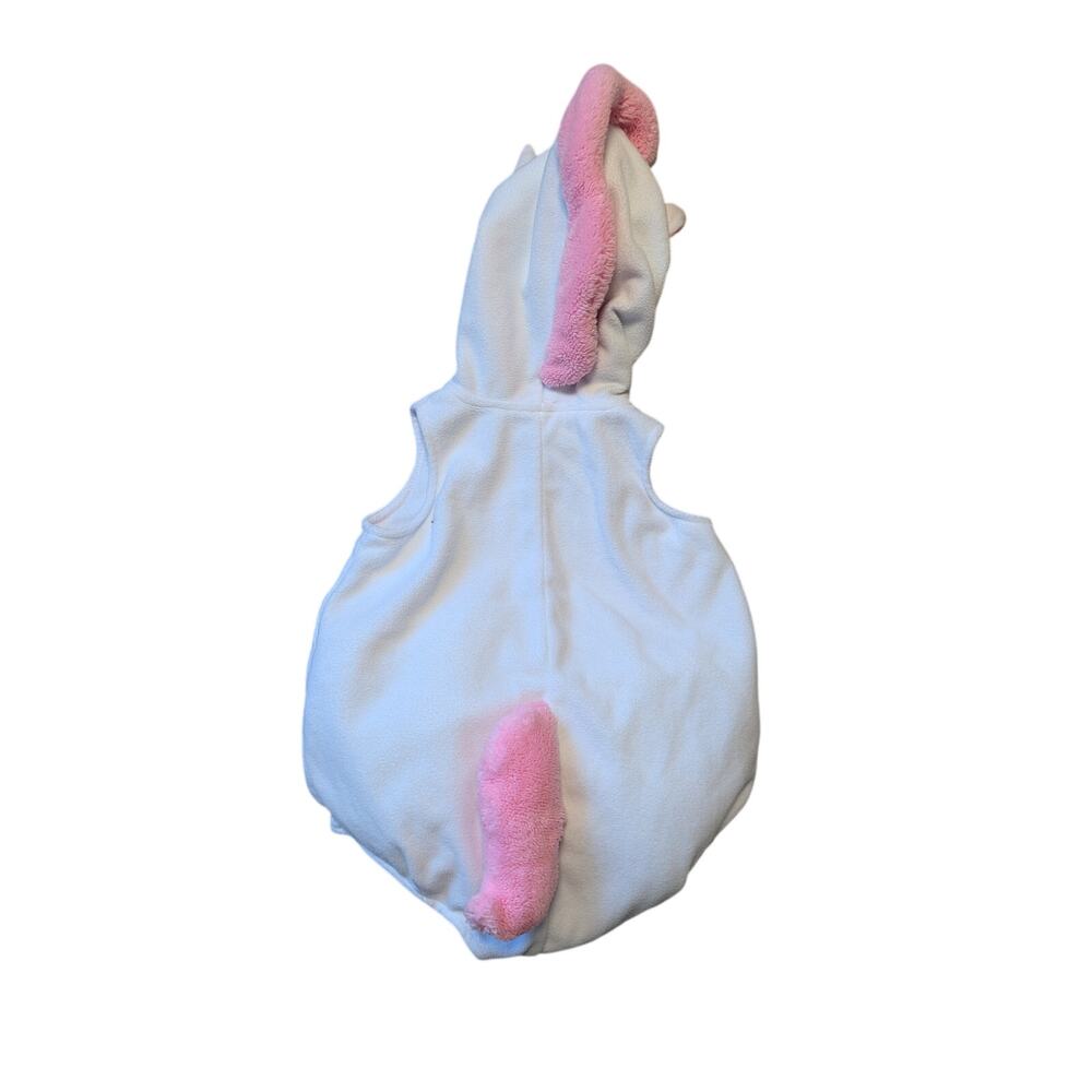 Carter's Baby Unicorn, Fleece Halloween Costume Vest Sleeveless White & Pink 12M - Picture 2 of 8